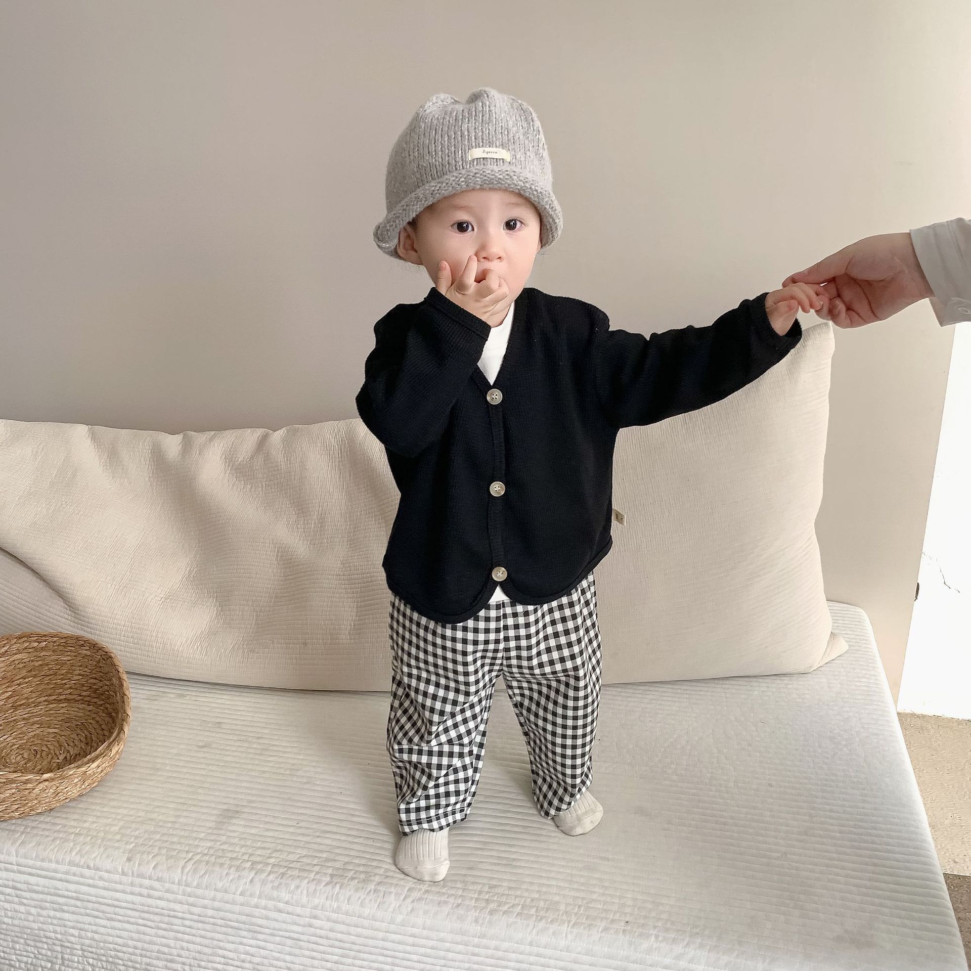 Abrigo de primavera para niños de estilo coreano ropa para niños ropa de primavera para Bebés Ropa de primavera para bebés abrigo de galleta pantalones Casuales