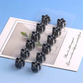 跨境专供合金服饰小花钻石强磁固定优雅磁吸扣女士简约电镀丝巾扣