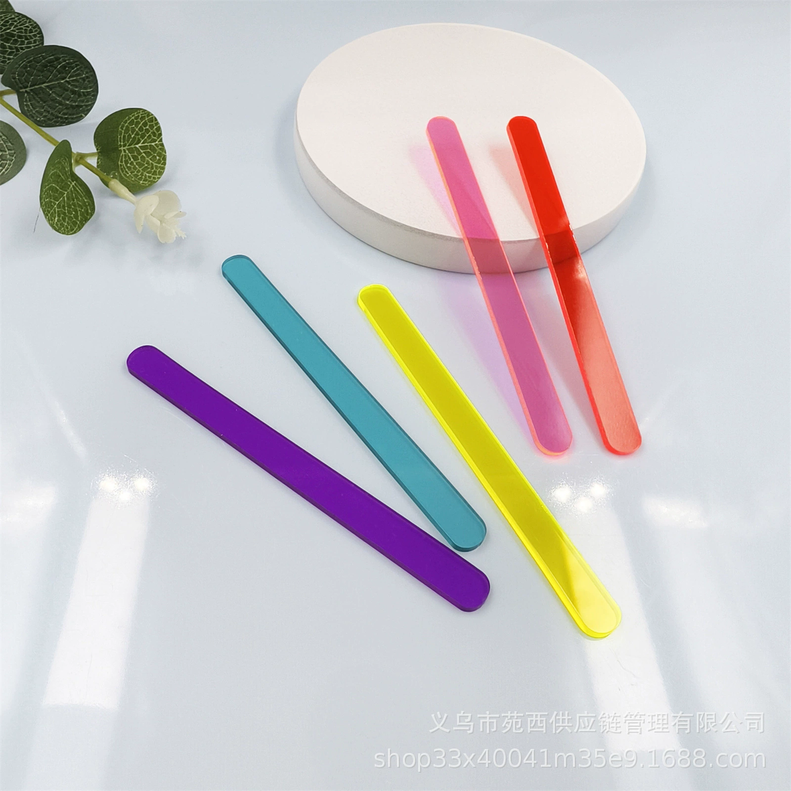 Лидер продаж, красочные прозрачные палочки для мороженого «сделай сам», акриловые палочки для торта, мороженого, палочки для мороженого, палочки для рукоделия, палочки для мороженого