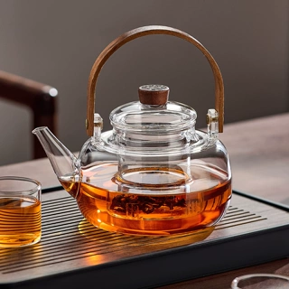 煮茶壶烧水壶耐高温煮茶器泡茶壶明火电陶炉围炉茶具高硼硅玻璃