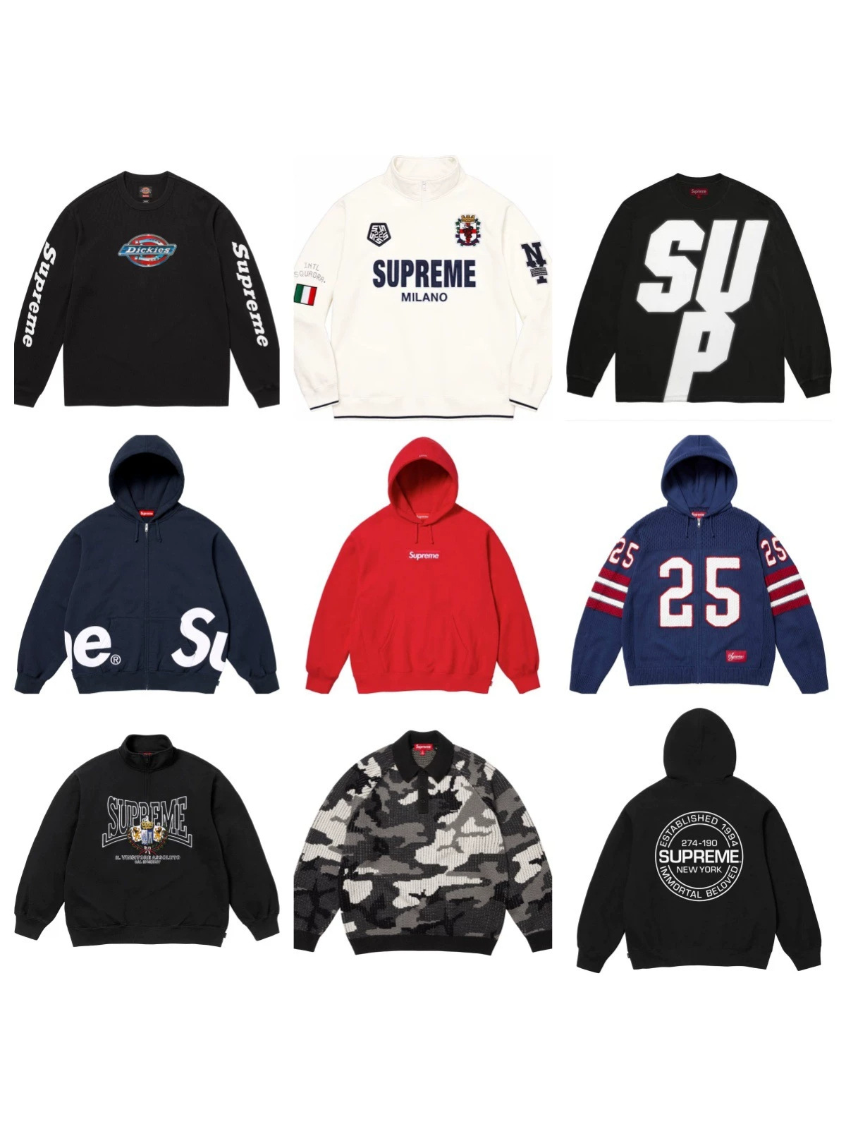 Supreme 21SS Spellout Track Ceketi Kirin Qol Loqosu