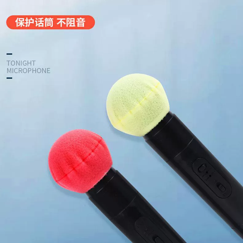 Одноразовый чехол для микрофона O-типа Губка Выдувной чехол Защитный чехол для микрофона Пылезащитный чехол с защитой от слюны