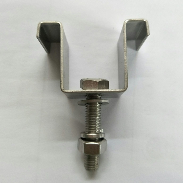 【厂家直销】优质玻璃钢格栅不锈钢镀锌M型扣件C型夹具格栅安装夹