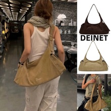 韩国小众品牌deinet包包25秋季新款麂皮腋下托特包包美拉德单肩包
