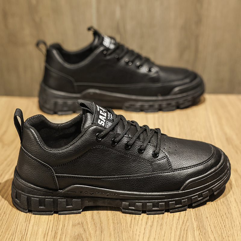 Herren Martin Halbschuhe Für Outdoor Freizeit Aus Leder_voghion.com