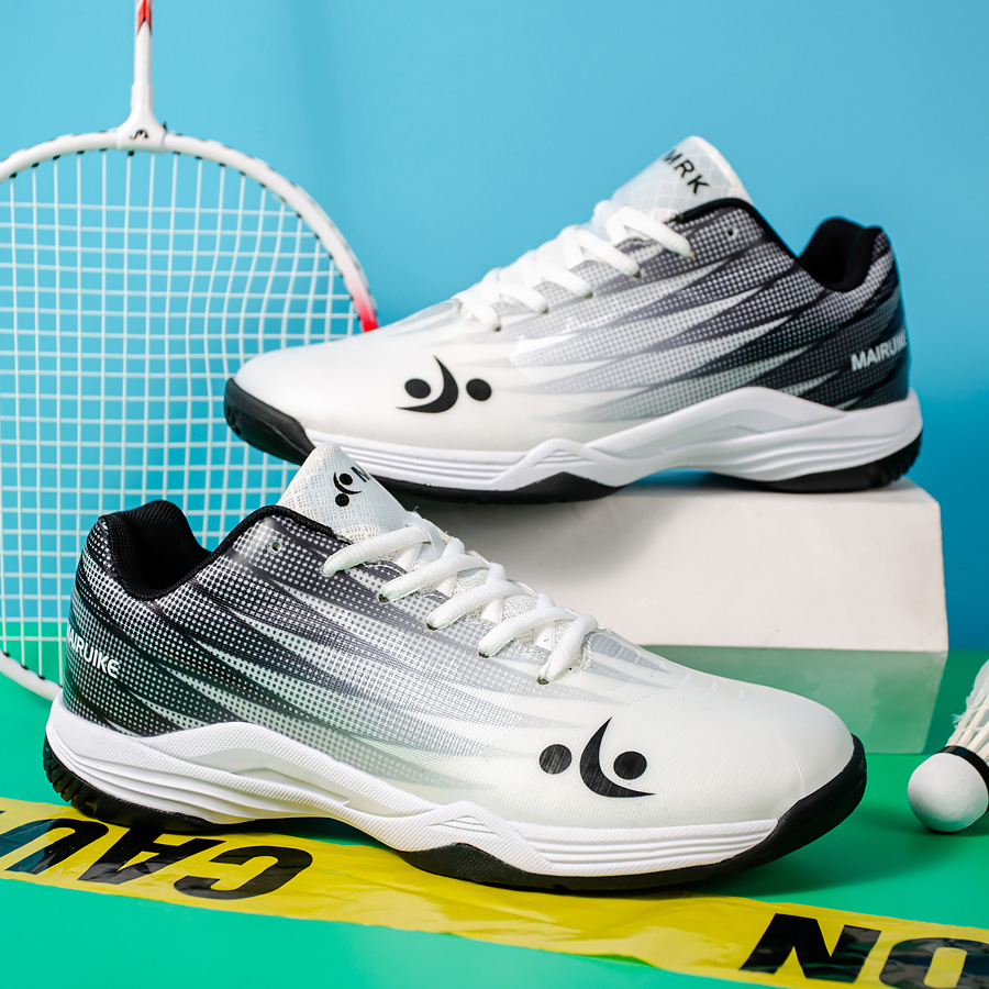 Nuevos zapatos de bádminton transpirables interiores zapatos de tenis antideslizantes y resistentes al por mayor zapatos de entrenamiento deportivo
