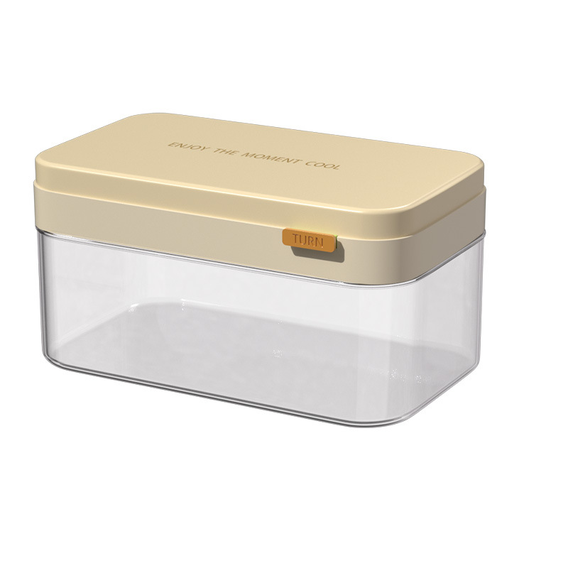 Nuevo molde de hielo flip 28 grados de hielo de grado alimenticio con cubierta caja de almacenamiento de hielo caja de hielo de congelador doméstico al por mayor