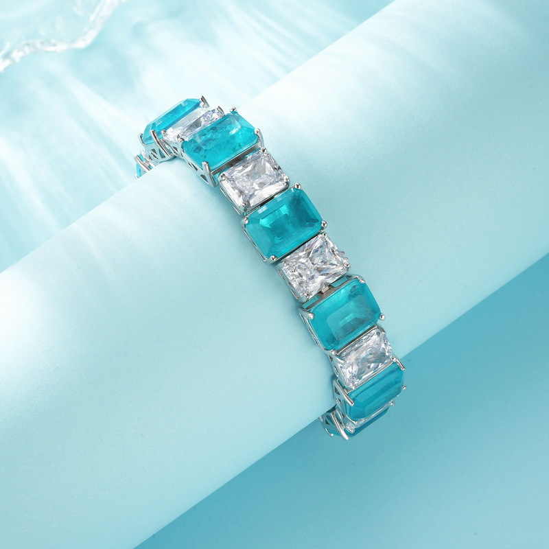 Nueva pulsera de tesoro de color de cultivo con incrustaciones de plata S925 transfronteriza, doble color, diamantes completos, joyería de lujo ligera, moda europea y americana