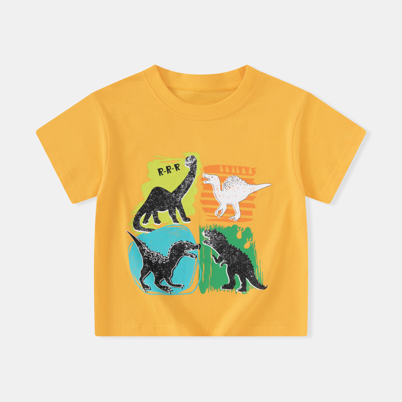 Betop ropa para niños verano nueva ropa para niños camiseta de manga corta para niños dibujos animados de dinosaurios para niños ropa para bebés fuente de Douyin