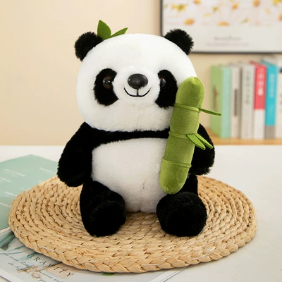 Bamboo Tube Panda Plush Toy Cute Pillow Hug Bamboo Doll Simulation Panda Doll Birthday Gift (Oyuncaq yastıqlar) - bamboo-panda-25cm-024kg