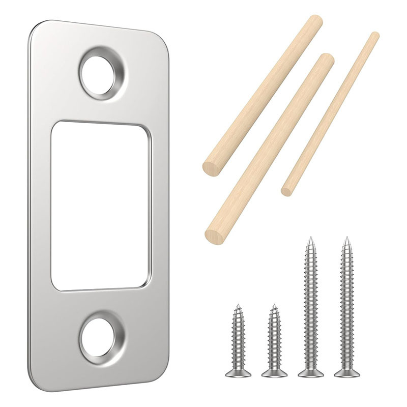 Placa de bloqueo de madera pieza de guía de perno de la puerta bloque de bloqueo cuerpo hebilla pieza perno hebilla caja hardware en stock accesorios al por mayor