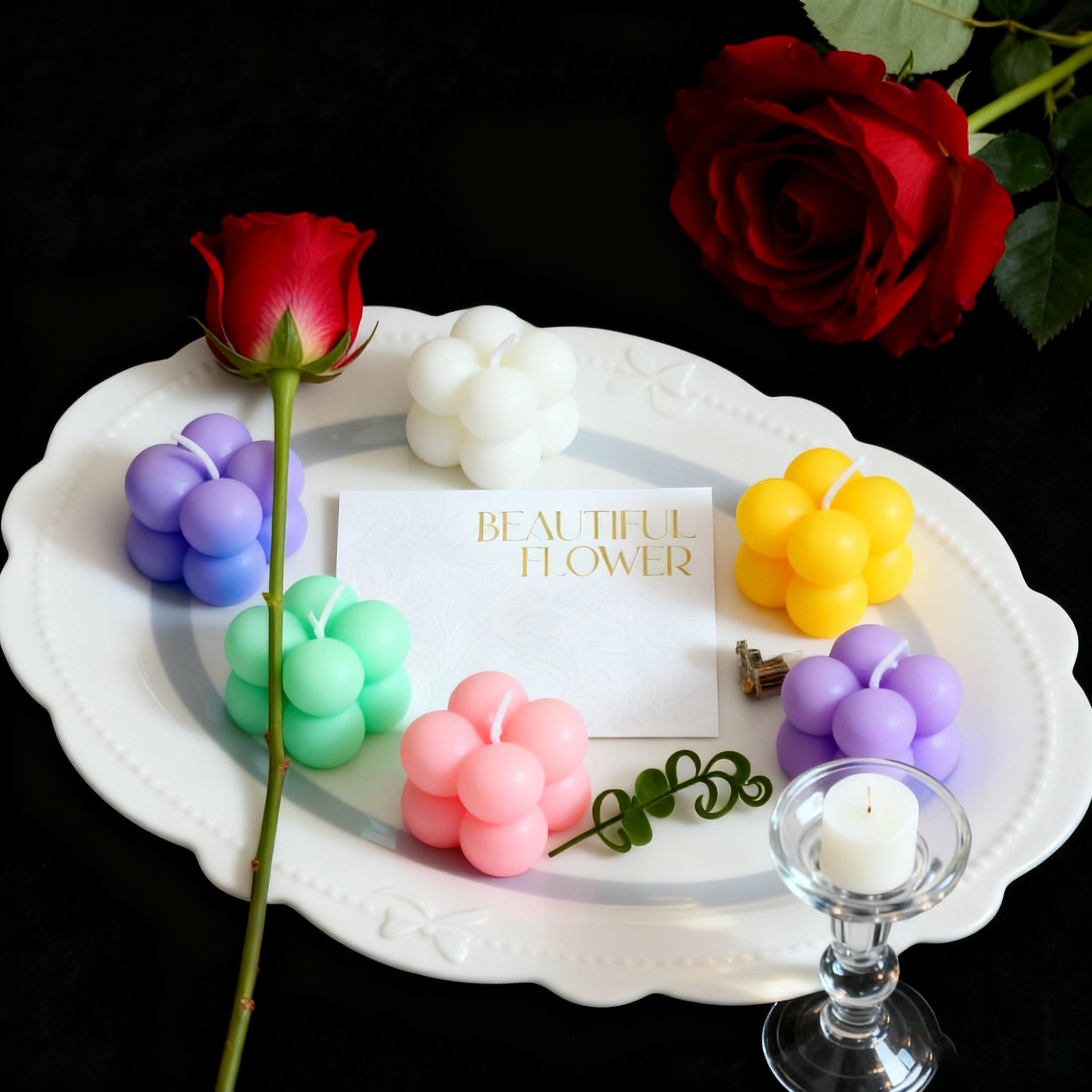 Duftlys i terningform dekorativt til hjemmet og gaveidé_voghion.com