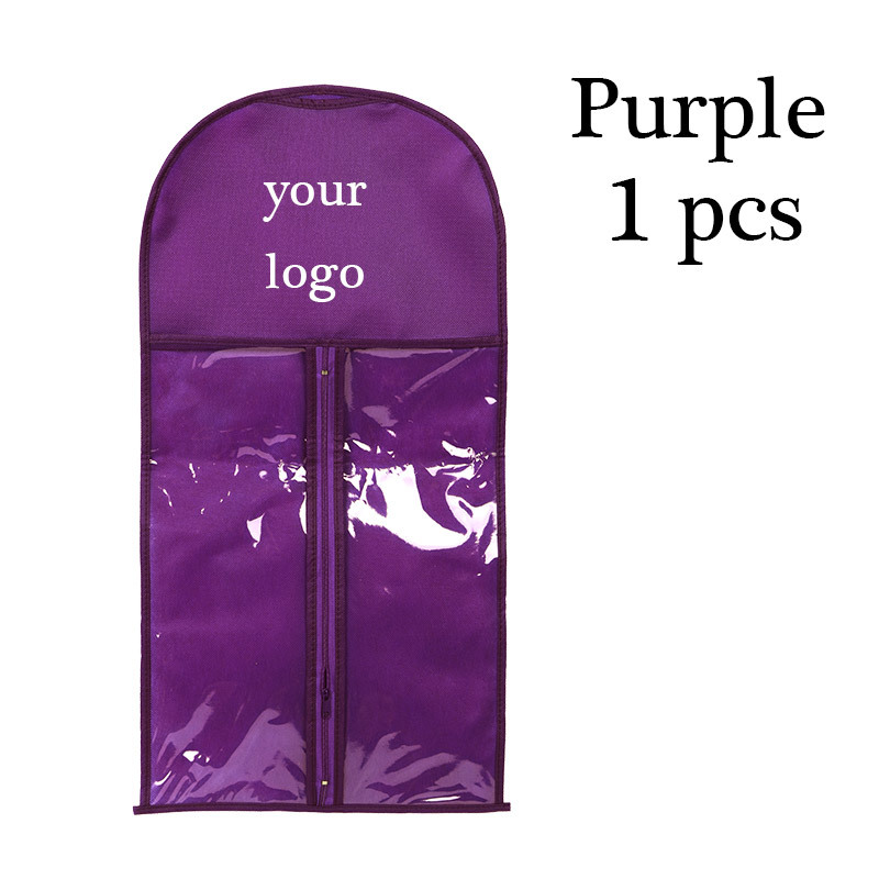 Bolsa de polvo de logotipo personalizada púrpura 1pcs
