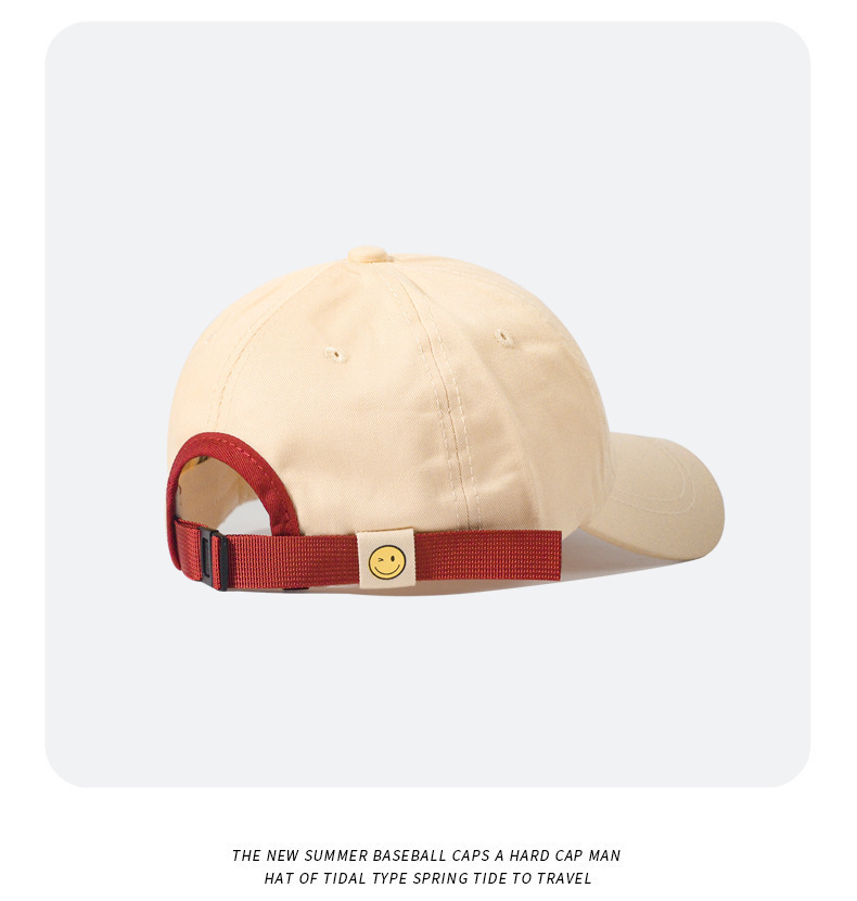 Cappellino da baseball beige da donna stile giapponese morbido_voghion.com