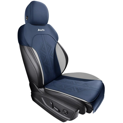 Zfl Is Suitable for Audi A4L Special Car Seat Cover, Seat Cushion Cover, Customized All-Inclusive Sports Seat Cover (Modelə uyğun (Original) oturacaq örtükləri) - zfl-klein-blue-single-seat-111