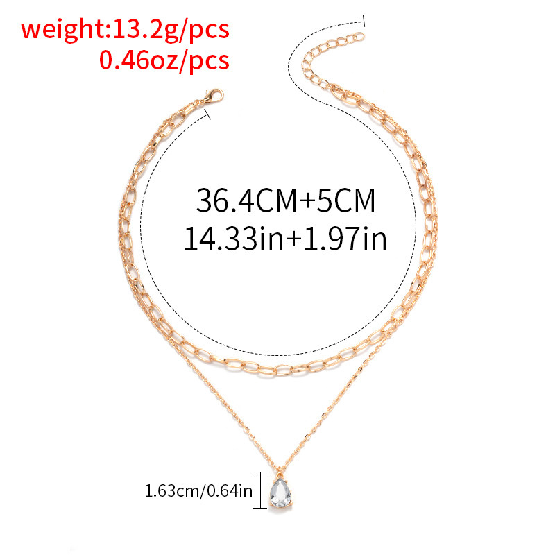 Double 18 Karat Gold Plated Necklace Image 1