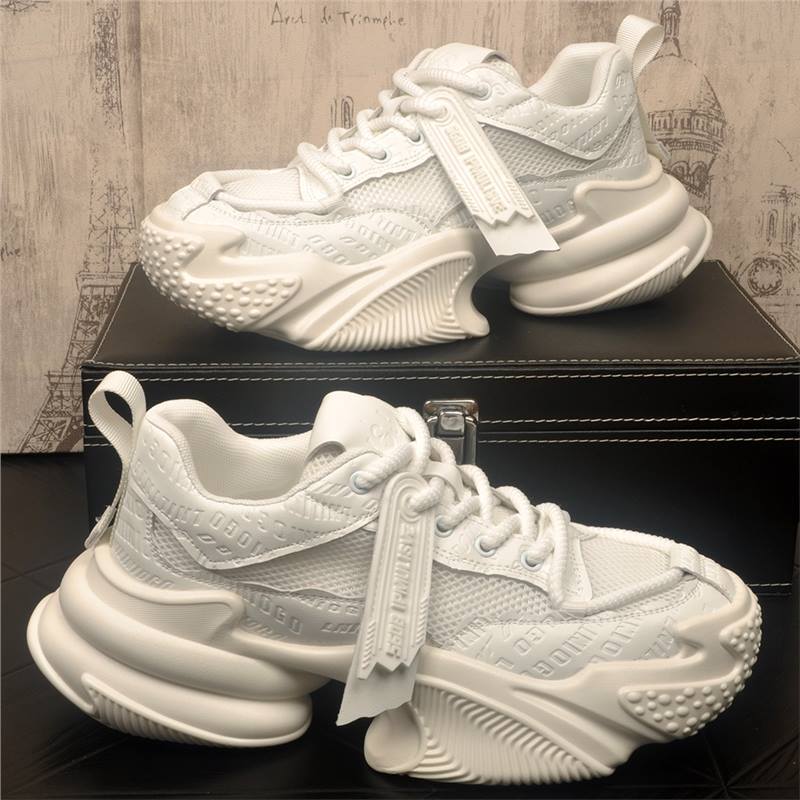 European Fashion Men's Dad Shoes 2025 New Retro Fashion Casual Shoes Versatile Breathable Sports Mesh Shoes European Fashion Men's Dad Shoes 2025 New Retro Fashion Casual Shoes Versatile Breathable Sports Mesh Shoes