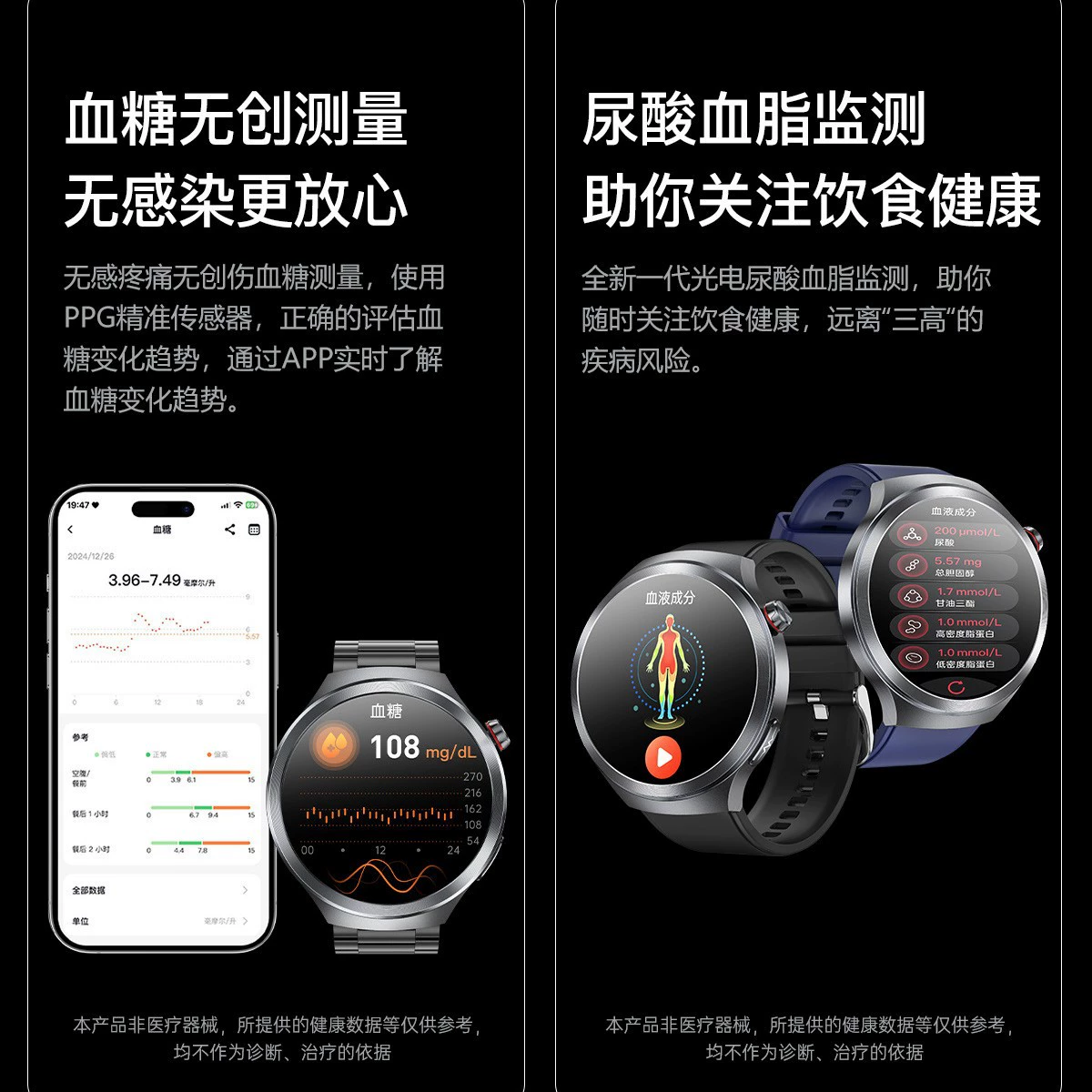 Точное браслетное устройство, измеряет давление, отслеживает пульс, Bluetooth