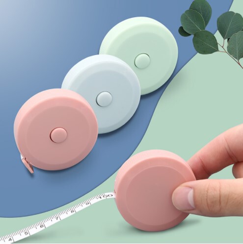 Mini small soft ruler 1.5 meters plastic tape measure telescopic measuring ruler fully automatic measurement ruler student tape measure