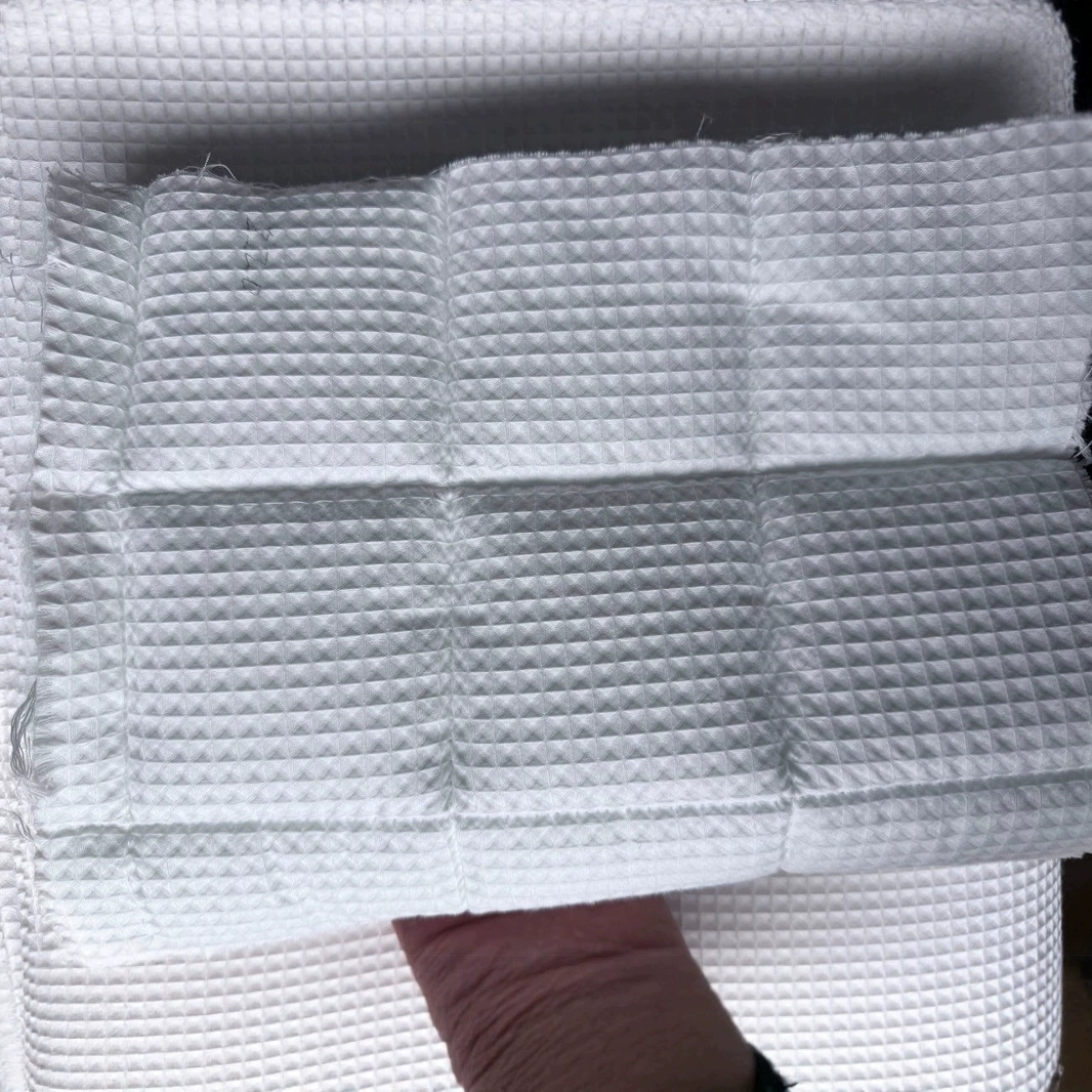 Прямые поставки с фабрики: ткань для матрасов из полиэфирного хлопка с вафельной структурой