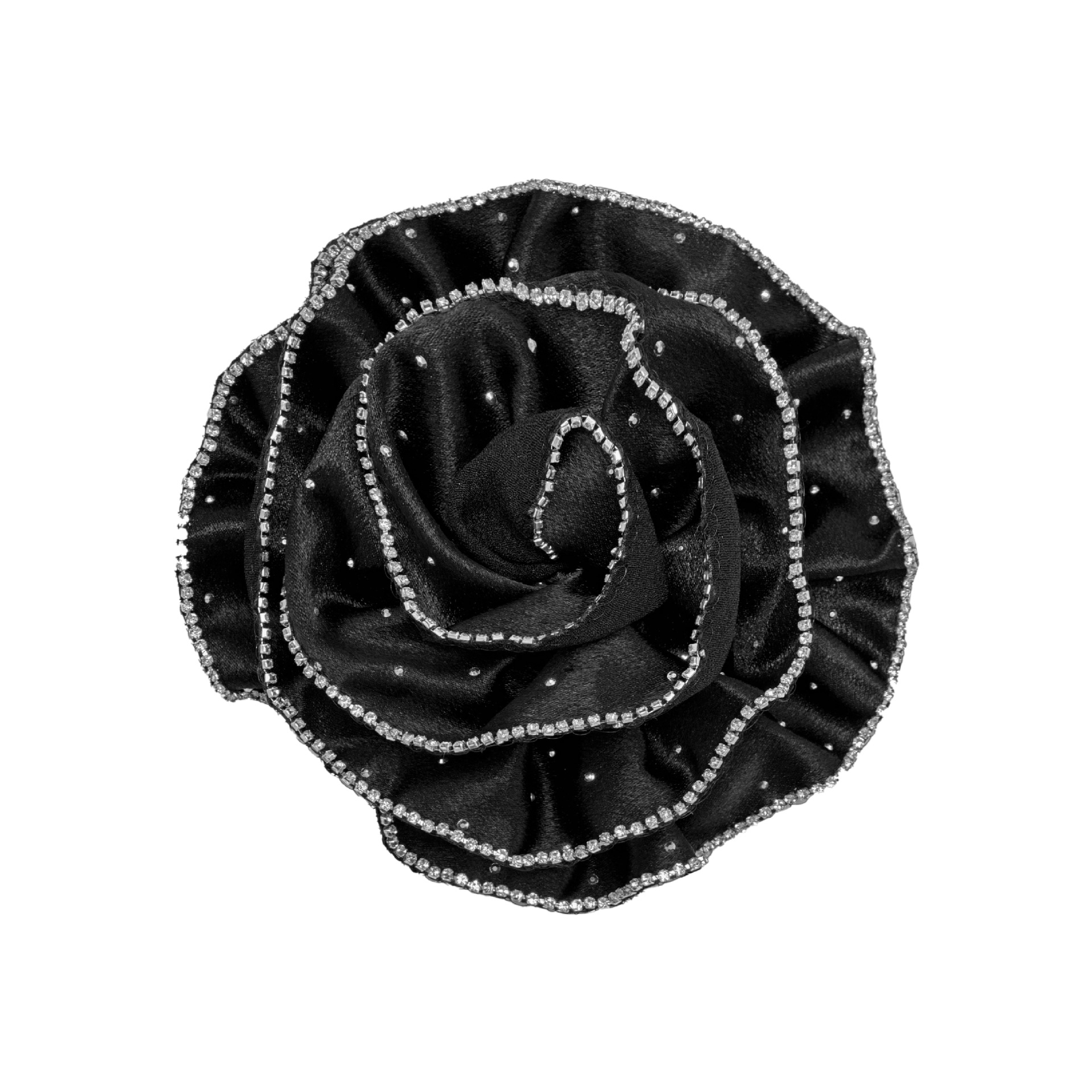 Shangxin perforación en caliente irregular flor tridimensional moda ropa de personalidad con adornos para el cabello flor plana hecha a mano image 6
