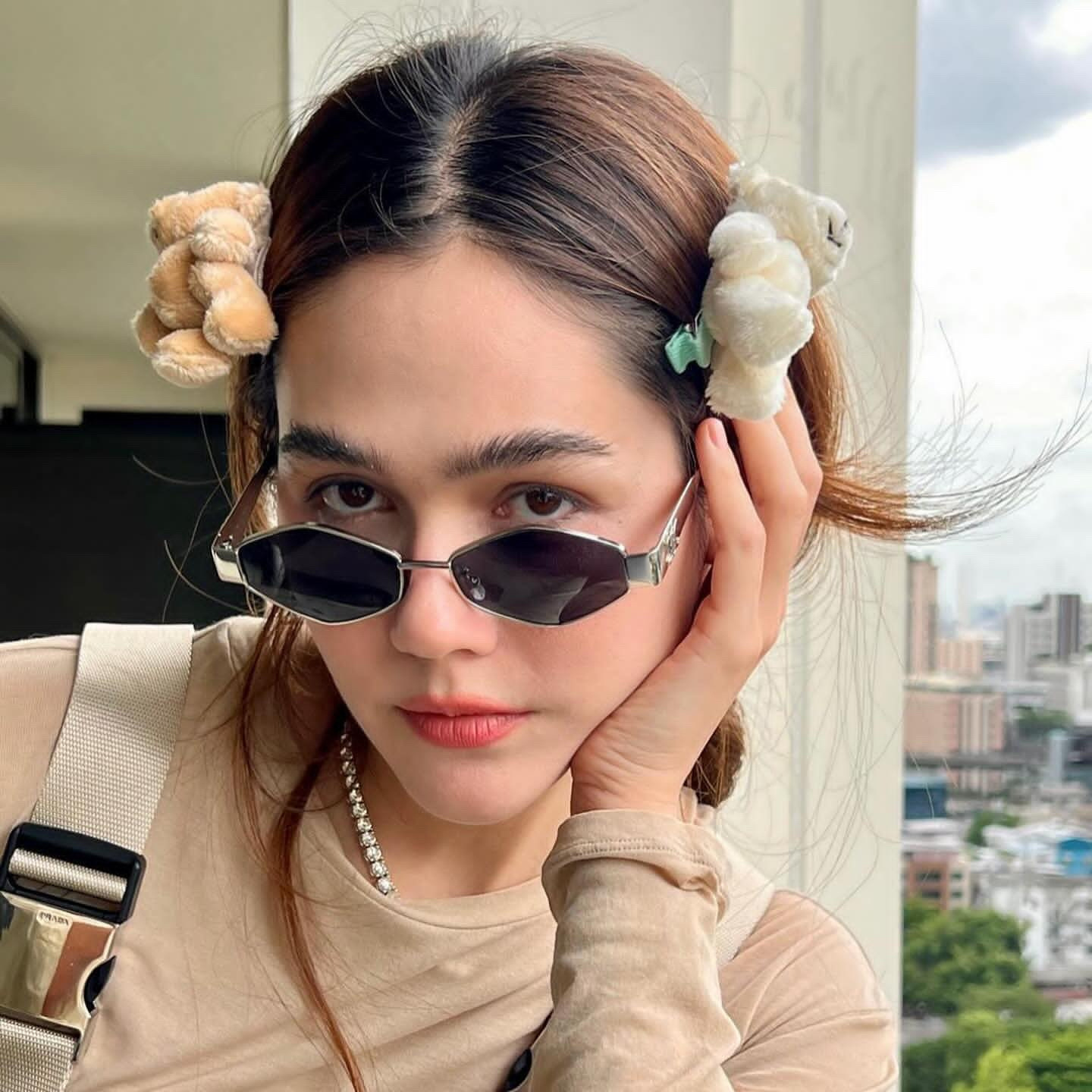 Vīriešu saulesbrilles ar optiku minimālisma daudzstūra stils_voghion.com