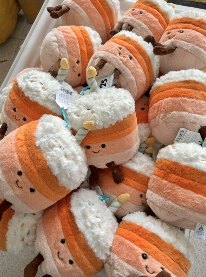 Плюшевые игрушки — милые животные, 32 × 15,5 см, разные дизайны с подвеской/брелком