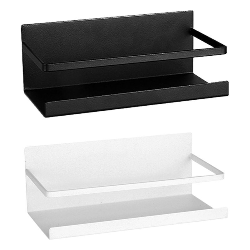 Refrigerador de almacenamiento estante lateral suministros de cocina de succión magnética refrigerador de almacenamiento rack de horno de microondas lateral sin perforaciones