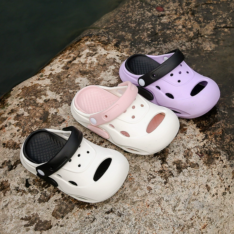 Дропшиппинг летних сабо для мальчиков и девочек 2025 года, нескользящие, удобные, с мягкой подошвой, милые тапочки, повседневная пляжная обувь