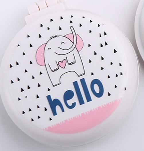 Pein de dibujos animados transfronterizos personalizados cuadrados portátiles impresión transparente arco iris masaje fluido bolsa de aire estudiante