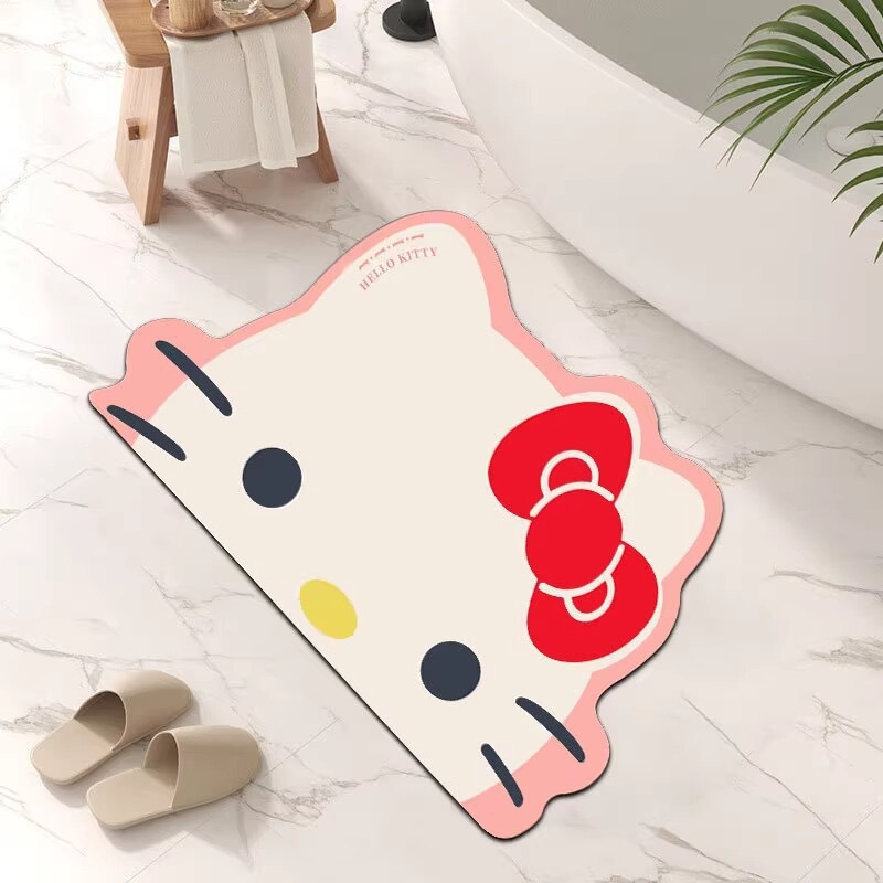 Cartoon diatom mud bathroom floor mat household bathroom absorbent mat shower room non-slip quick-drying foot mat Cartoon diatom mud bathroom floor mat household bathroom absorbent mat shower room non-slip quick-drying foot mat