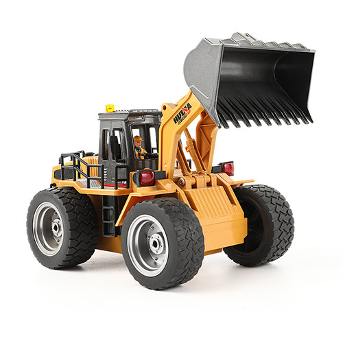Huina 11-channel alloy version 620 loading bulldozer 2.4G wireless remote control engineering forklift children's toy truck