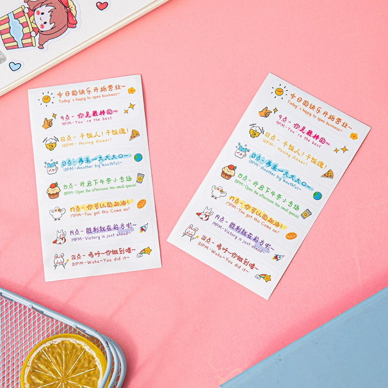 Ежедневное напоминание пить воду Целевая чашка наклейка дней простой Южная Корея в стиле ins ПВХ Водонепроницаемая наклейка большая наклейка на чашку живота