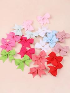 Juego de horquillas con lazo de cola de milano para niños de estilo caliente de Amazon, lindo y versátil, horquilla diaria para niñas europeas y americanas 323