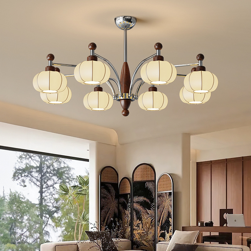 Araña de sala de estar de estilo antiguo francés, diseño de iluminación de dormitorio retro americano de alta gama, lámpara de bar de restaurante