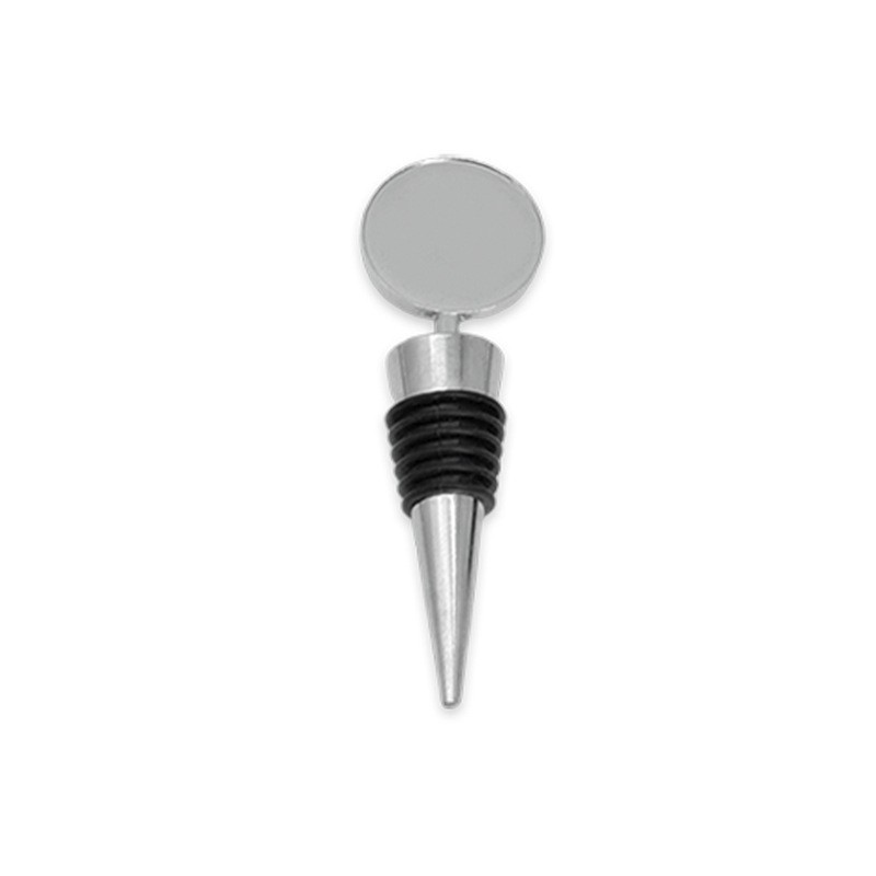 Tapón de silicona para botellas de vino, de aleación de zinc, resina epoxi, tapón de botella redondo, cuadrado, en forma de corazón, de aleación de aluminio, de metal