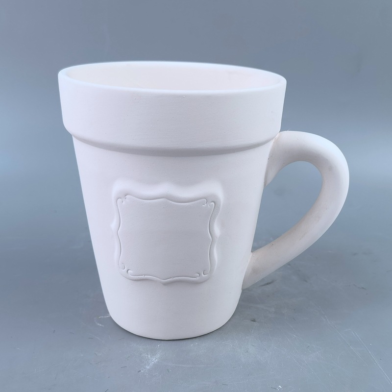 Llano en blanco llano embrión pintura de bricolaje taza de la taza de pintura cerámica de alta temperatura barra de cerámica pintura de los niños alta arcilla blanca en blanco