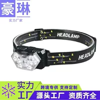 Налобный фонарь 9LED источник света головной перезаряжаемый сильный свет супер яркий рыболовный фонарь дальнего действия головной Шахтерский фонарь