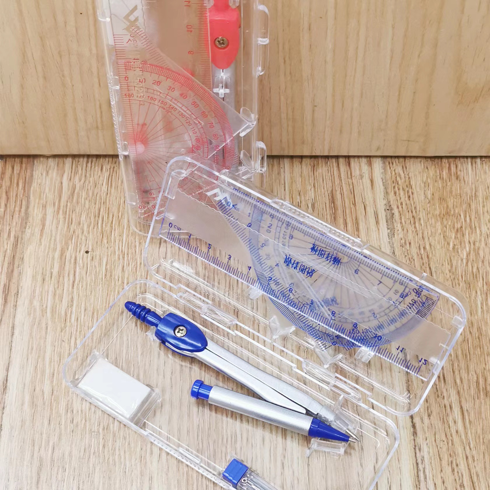 Ruler, set, eraser, case, 7 pieces, 7 pieces 5