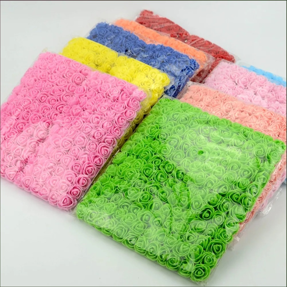 Simulated Rose Plus pe Foam Flower Lace Wedding Candy Box Garland Accessories 144 Garland Weaving Material Decoration