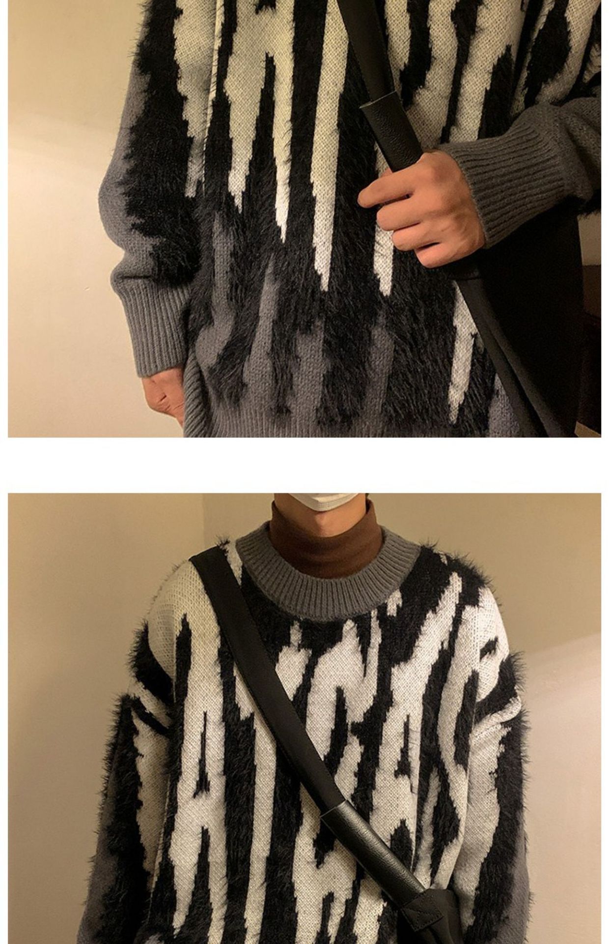 Splice Knit Sweater 5