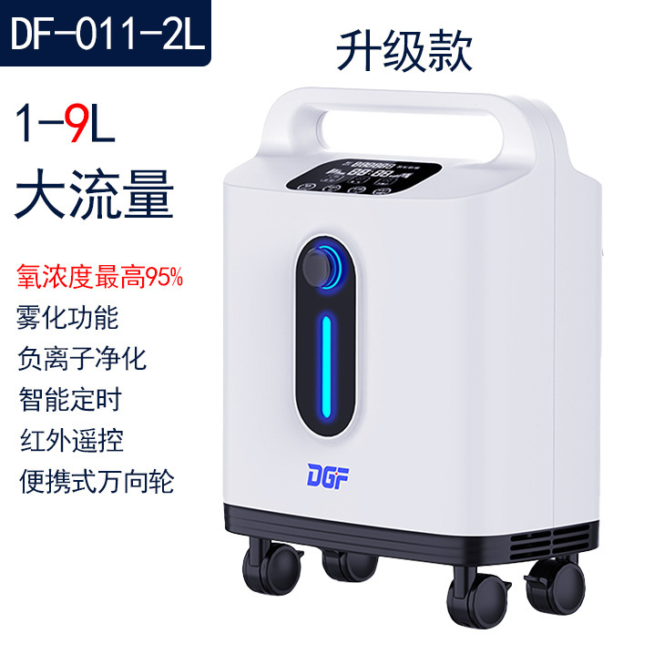 大流量酸素濃縮器、家庭用小型酸素マシン、小型静音酸素濃縮器、高齢者用酸素吸入、酸素補給、効率的で快適|undefined
