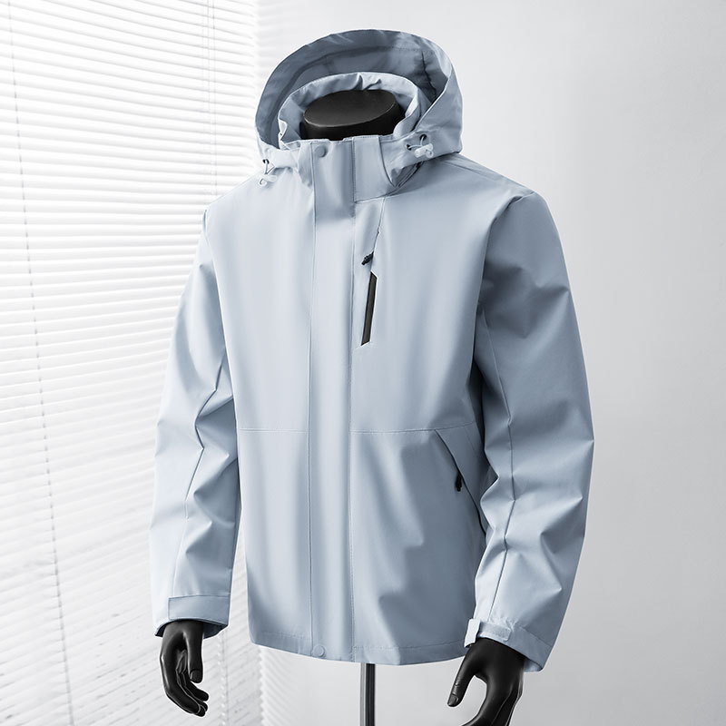 Chaqueta impermeable cortavientos para exteriores de poliéster, impermeable, cortavientos, para senderismo image 1