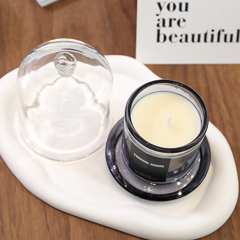 Customizado YIWXIU campana de oro tazas de vidrio sin humo de cera de banano para el dormitorio de cera de soja perfume acompañante de regalos adornos