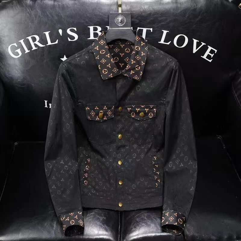 Spring and Autumn 2024 New European High Quality Printed Lapel Jacket Fashion Slim Fit Handsome Jacket Spring and Autumn 2024 New European High Quality Printed Lapel Jacket Fashion Slim Fit Handsome Jacket