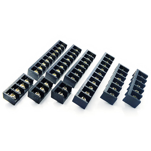 HB9500-9.5mm coverless and yellow cover barrier type terminal block 2P/3P/4P/5P/6P black barrier type