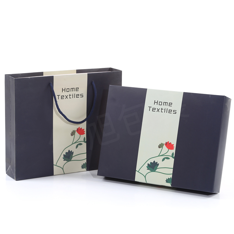 Toallas de baño de tres piezas caja de embalaje vacía caja de regalo de boda caja de regalo portátil de ventana abierta