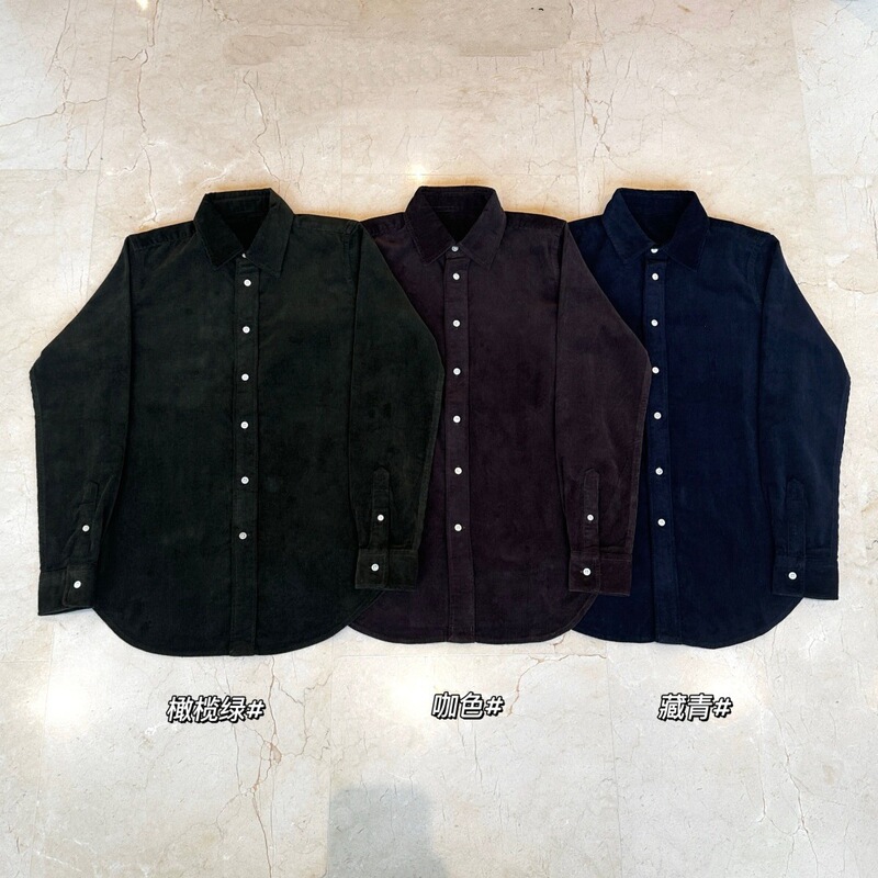 26 Autumn New Women's Warm, Relaxed, and Comfortable Corduroy Shirt for Vacation and Commute, Elastic, 0828e6 Olive Green 26 Autumn New Women's Warm, Relaxed, and Comfortable Corduroy Shirt for Vacation and Commute, Elastic, 0828e6 Olive Green