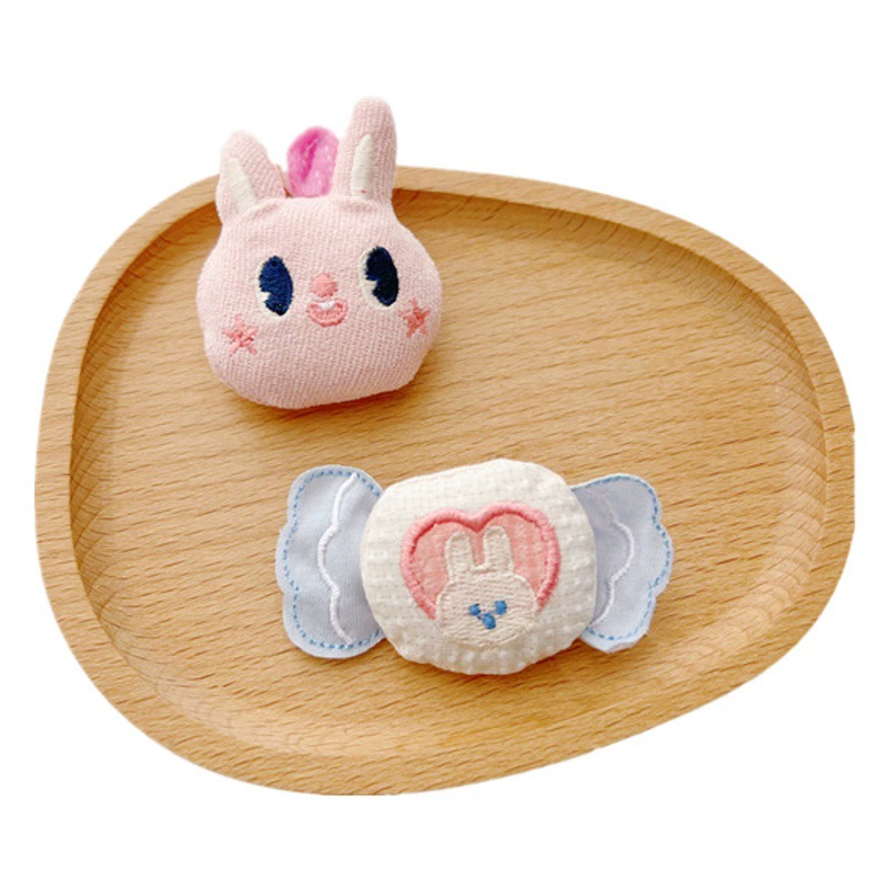 Кролик лет-осень и зима мультфильм плюшевая ткань кролик брошь Новый год Нефритовый кролик сумка Одежда Носки Аксессуары