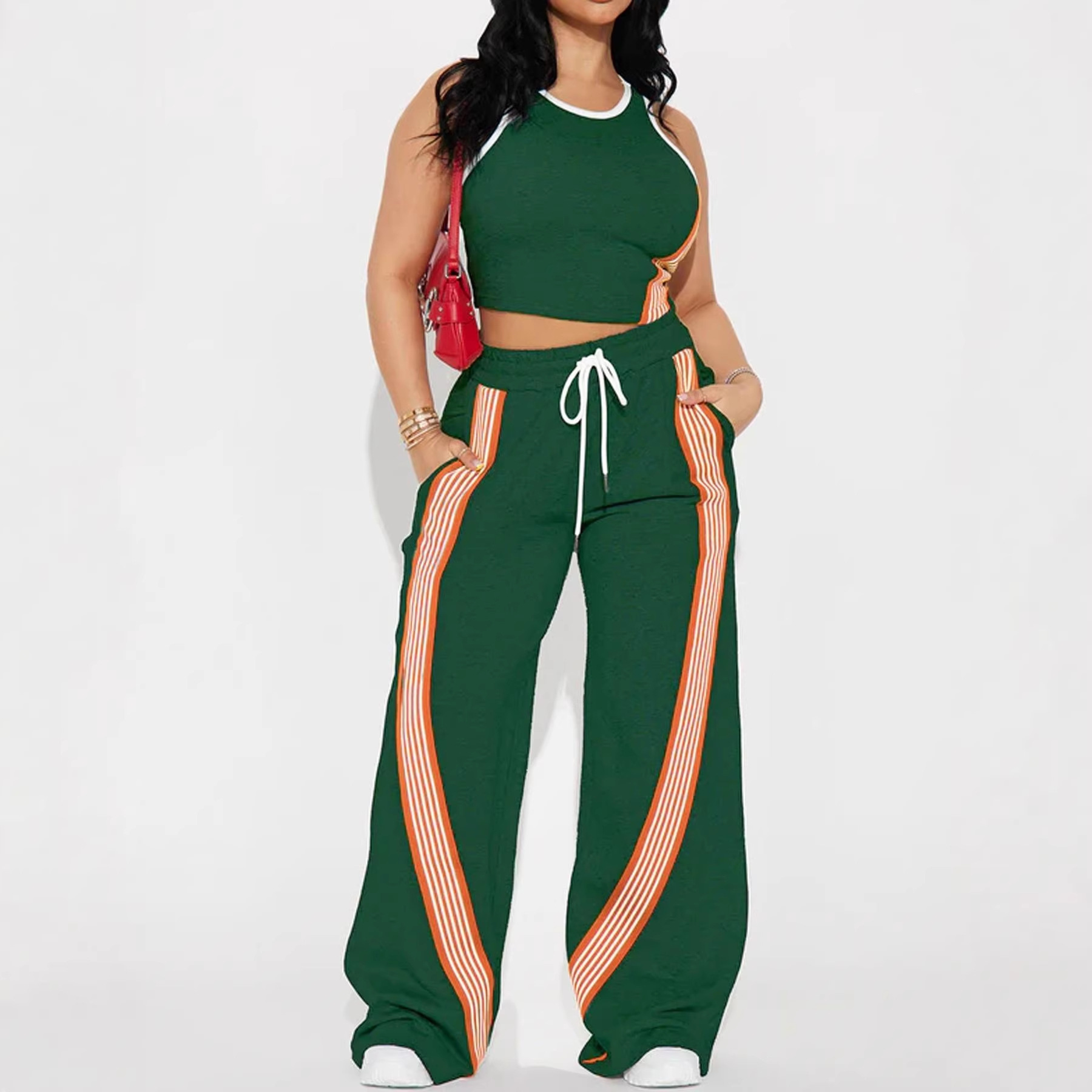 Ropa de mujer Conjunto de chaleco y pantalón para mujer Estilo popular Ropa para ir al trabajo Conjunto de ropa de mujer para ocasiones formales e informales para mujer_voghion.com
